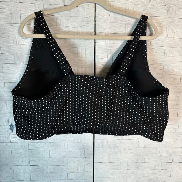 Swim by Cacique women’s two piece Bikini swimsuit black white Romantic plus size - Picture 2 of 16